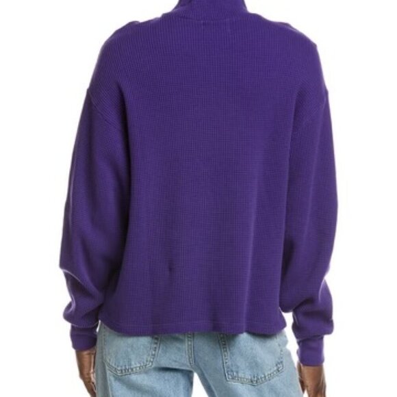 Cotton Citizen Purple Monaco Polo Pullover Sweatshirt - Size Large - NWT - Picture 8 of 8